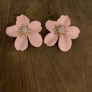 Large orchid earrings